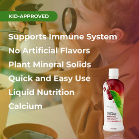Youngevity Cheri-Mins en utilisation avec une boisson
