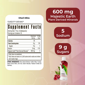 Youngevity Cheri-Mins versé dans un verre