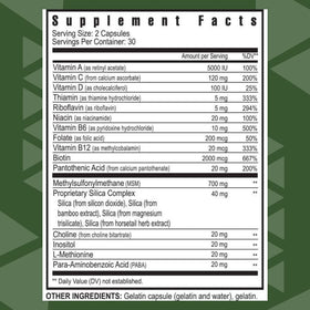 Youngevity Complément Alimentaire Cheveux, Peau et Ongles 60 Caps côté