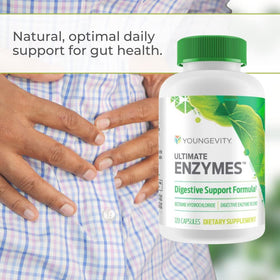 Youngevity Complément Alimentaire Multi-Enzymes 120 Capsules vue de côté