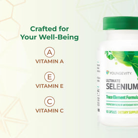 Youngevity Complément Sélénium 90 Capsules sur une table