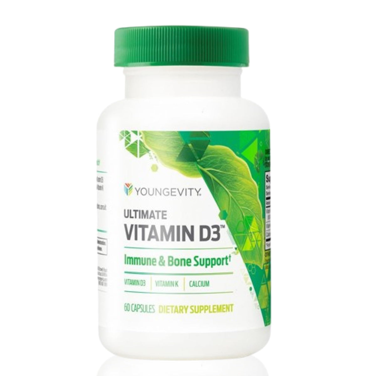 Youngevity D3 K2 5000 UI 60 Capsules vue de face