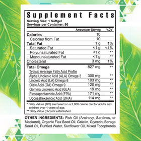 Youngevity EFA Plus capsules sur une table