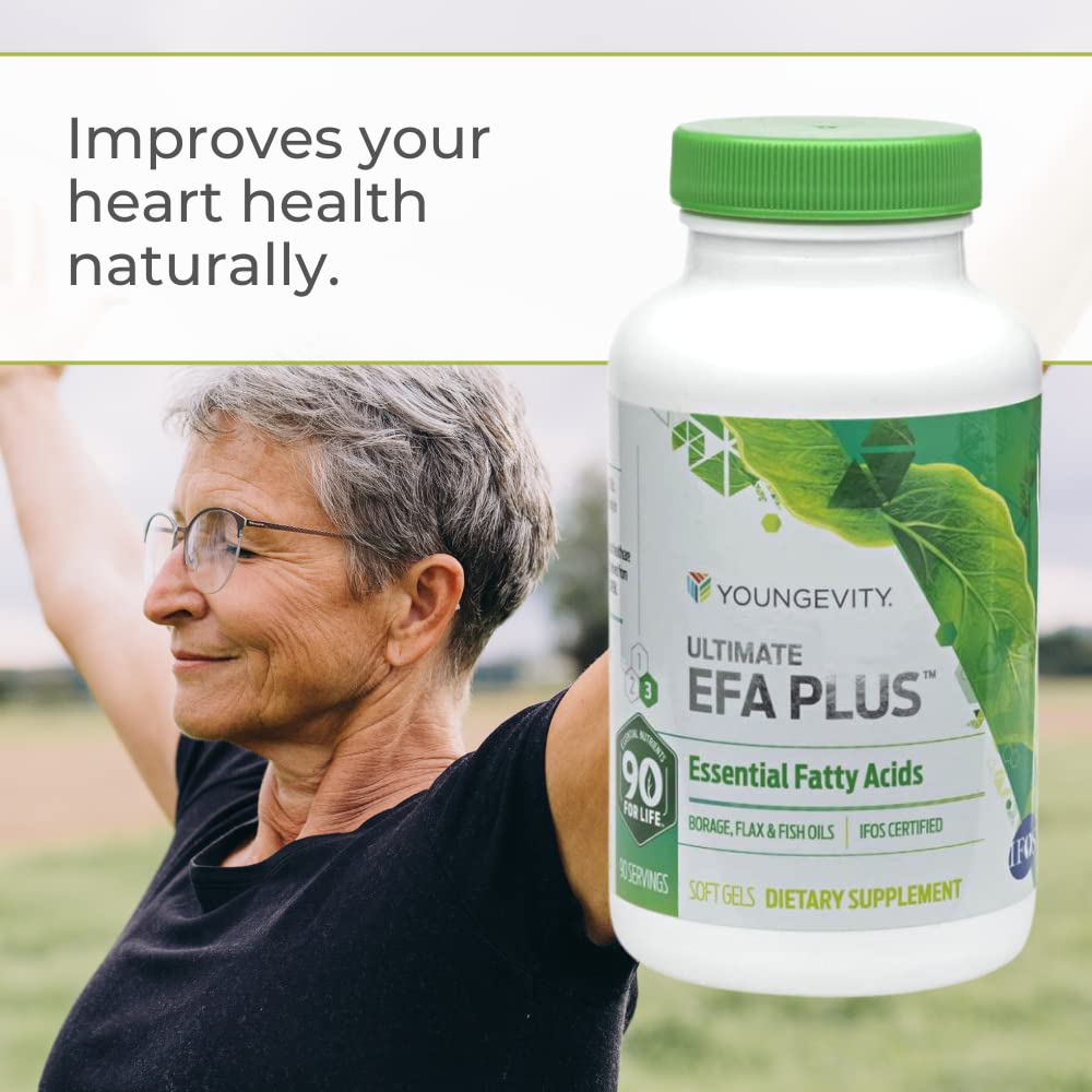 Youngevity EFA Plus Omega 3 6 9 dos de la bouteille