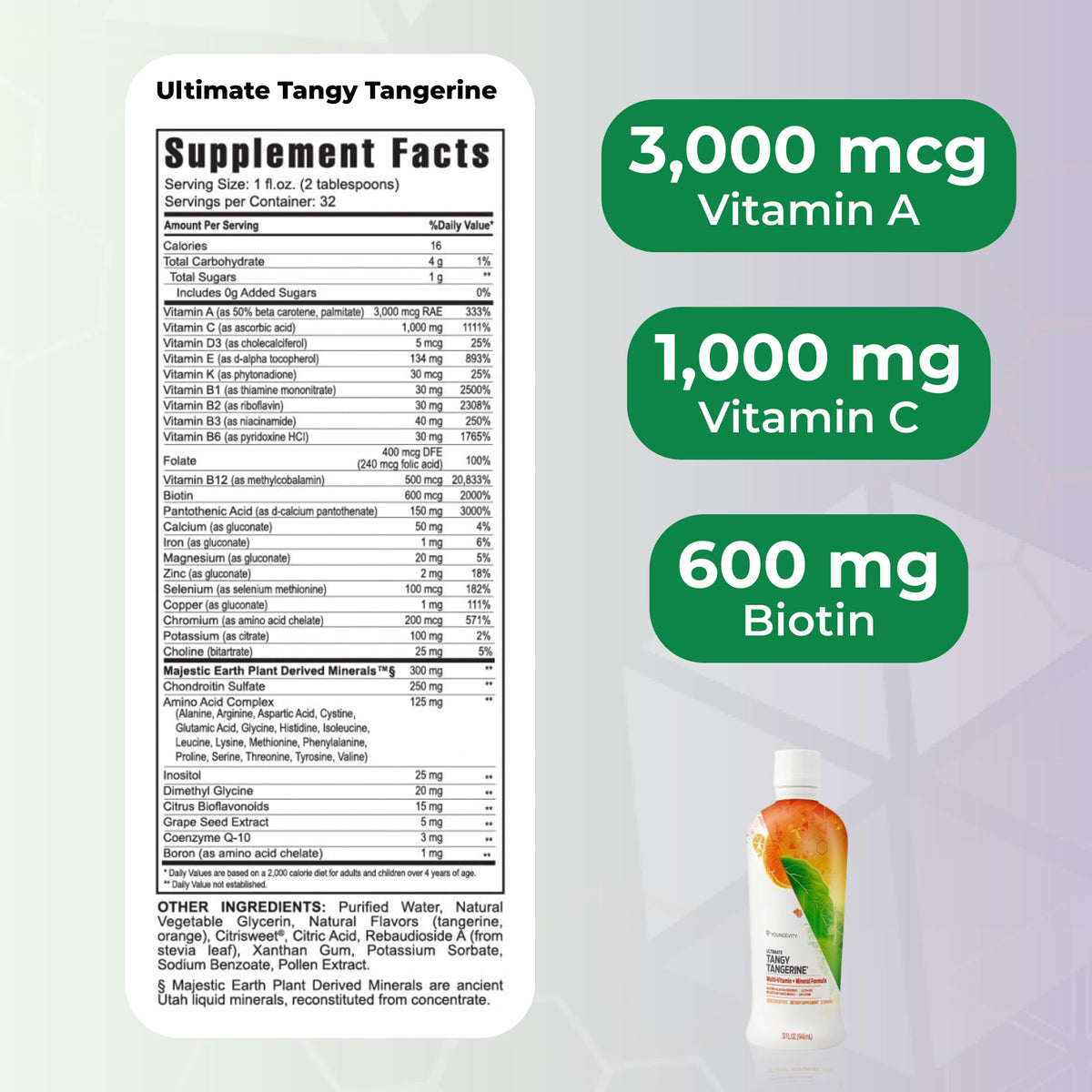 Youngevity Essential 90 Pak Multivitamin capsules liquides