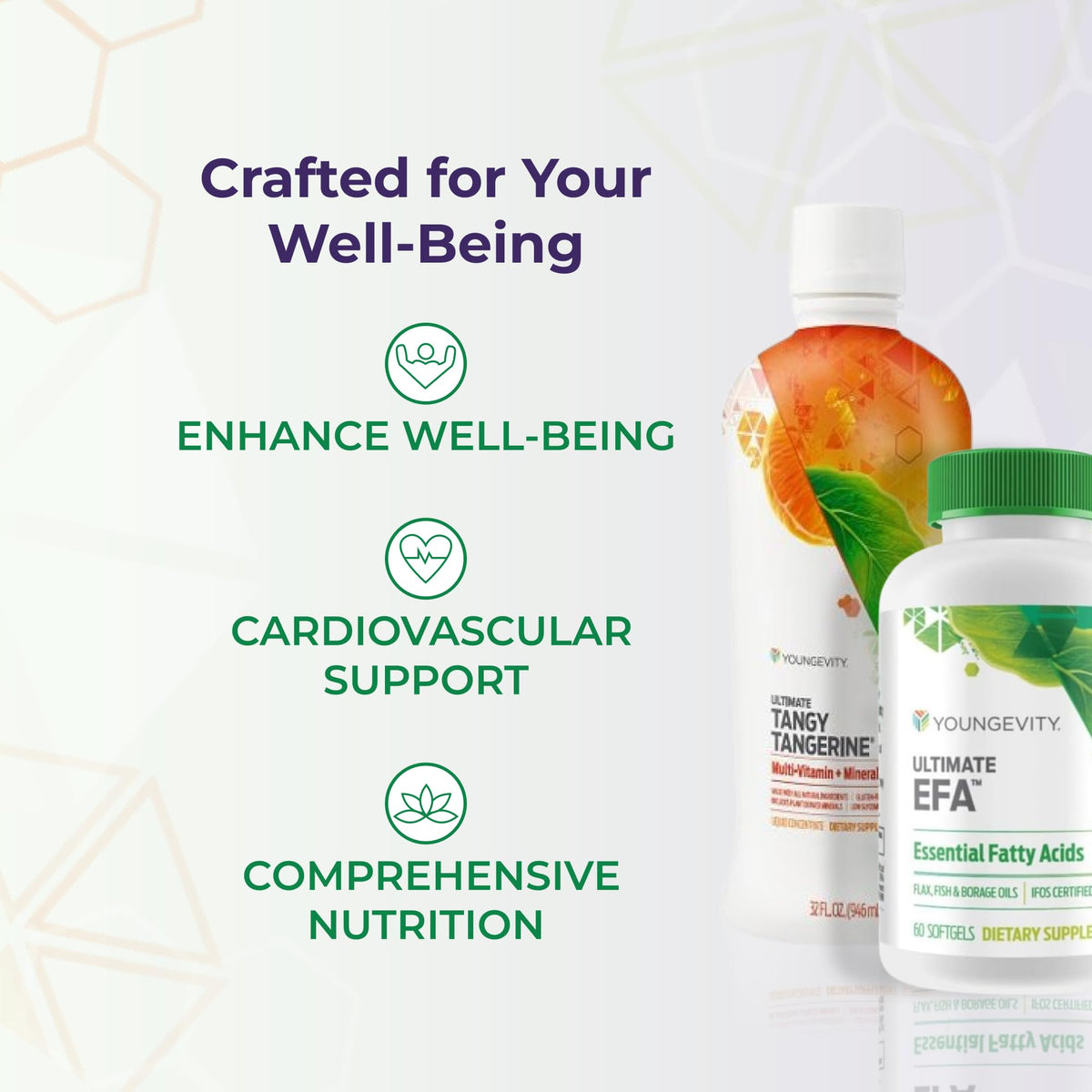 Youngevity Essential 90 Pak Multivitamin ingrédients naturels