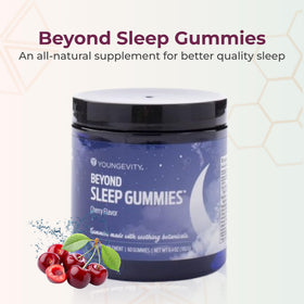 Youngevity Gummies Vegan Melatonin Cerise Acide 60 unités - vue de dos