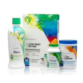 Youngevity Healthy Start Pak avec Osteo-FX et Tangy Tangerine vue de face