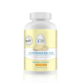 Youngevity i26 Hyperimmune Egg Chewables boîte de 45 comprimés goût banane coco