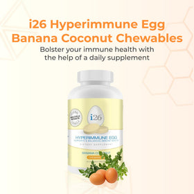 Youngevity i26 Hyperimmune Egg Chewables comprimés en gros plan