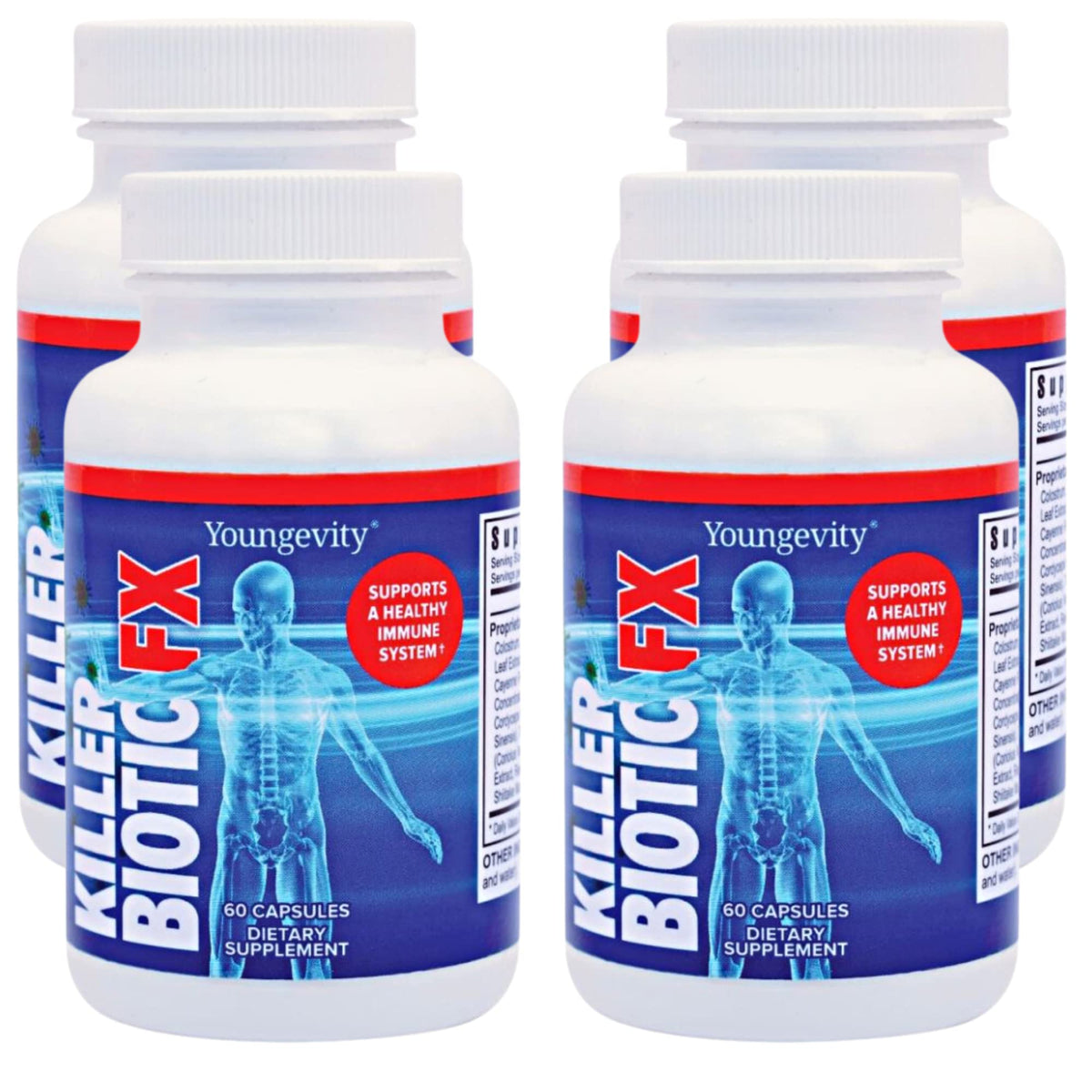 Youngevity Killer Biotic FX 4 capsules en boîte