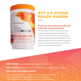 Youngevity Multivitamine 2.0 Pêche Citron en utilisation