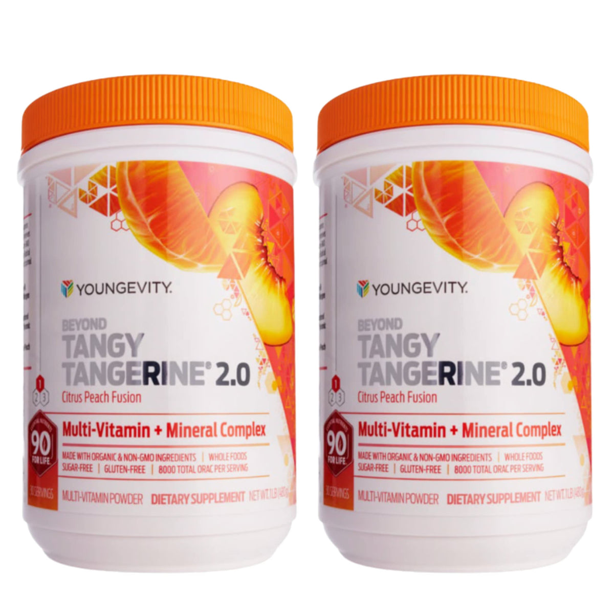 Youngevity Multivitamine 2.0 Pêche Citron paquet avant