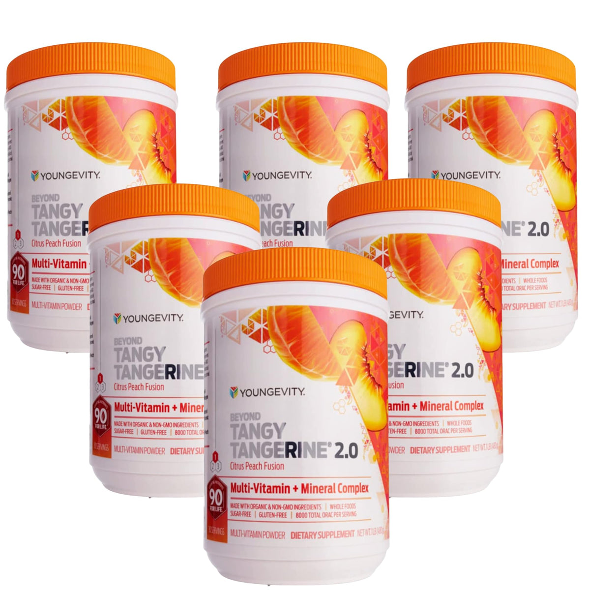Youngevity Multivitamines Citrus Pêche 6 Pack vue avant