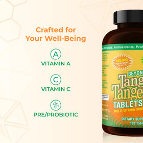 Youngevity Multivitamines Minérales 120 Comprimés - étiquette avec ingrédients