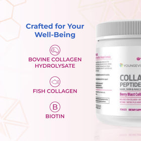 Youngevity Poudre de Collagène Peptides emballage arrière