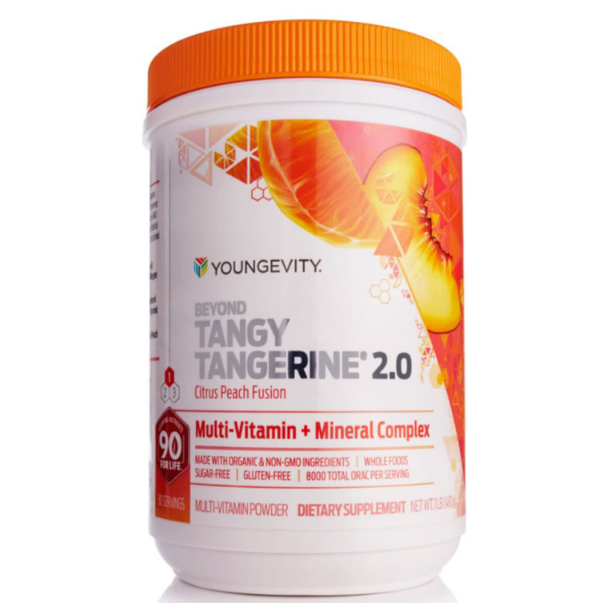 Youngevity Poudre Multivitaminée 503g Pêche Agrumes vue avant