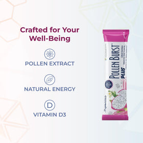 Youngevity ProJoba Pollen Burst étiquette détaillant les ingrédients