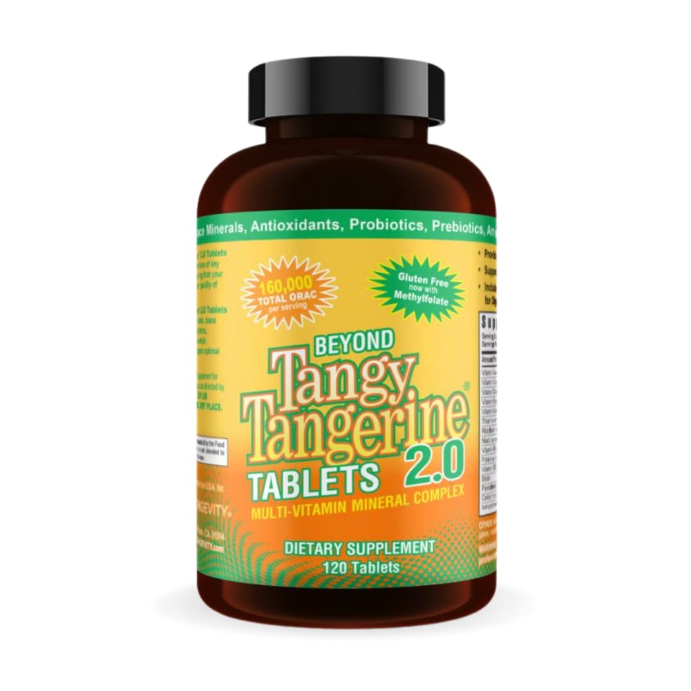 Youngevity Tangy Tangerine 2.0 comprimés multivitaminés, boîte de 120 comprimés