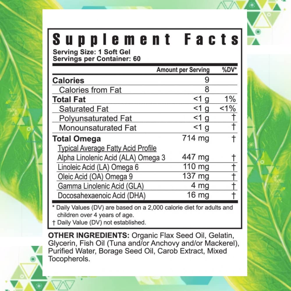 Youngevity Ultimate EFA Omega 3 6 9 Gélules, contenant ouvert montrant les gélules