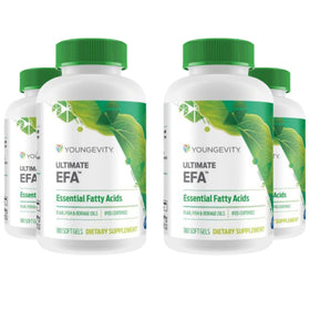 Youngevity Ultimate EFA Omega 3 6 9 Gélules, vue de l'arrière avec étiquette