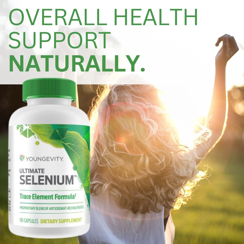 Youngevity Ultimate Selenium capsules sur une table