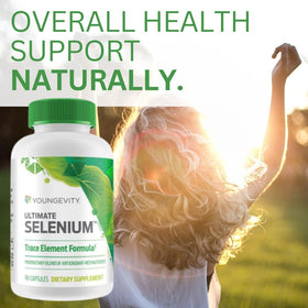 Youngevity Ultimate Selenium capsules sur une table