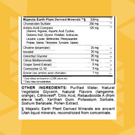 Youngevity Ultimate Tangy Tangerine 32 Oz vue arrière de la bouteille