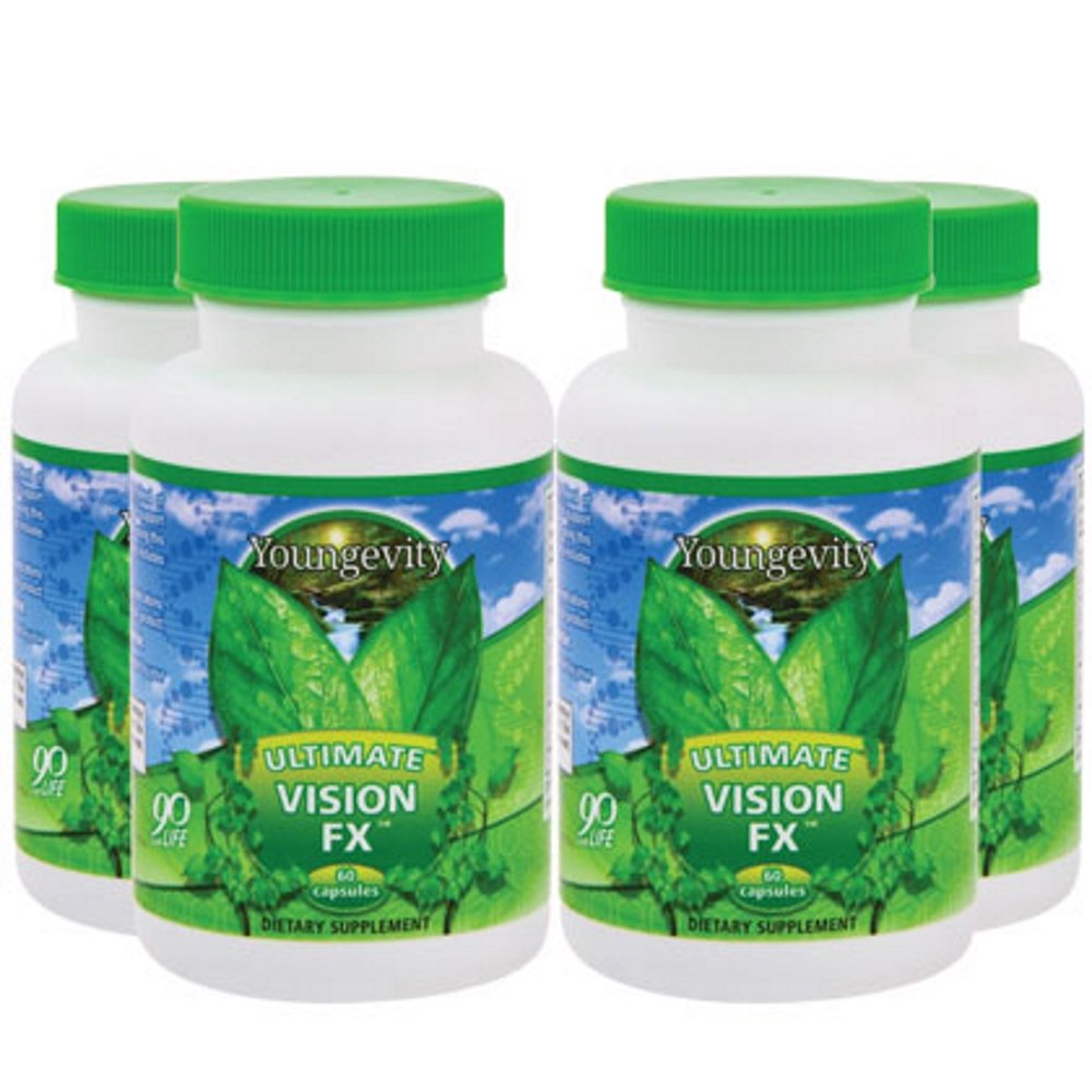 Youngevity Ultimate Vision FX 60 capsules, vue avant avec étiquette