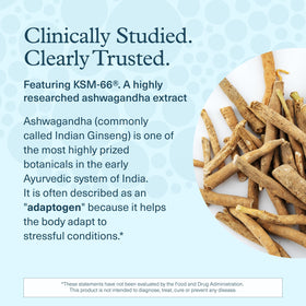 Youtheory Ashwagandha 1000 mg étiquette détaillée