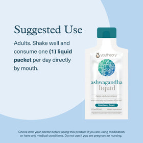 Youtheory Ashwagandha Liquide 1 oz avec fruits frais
