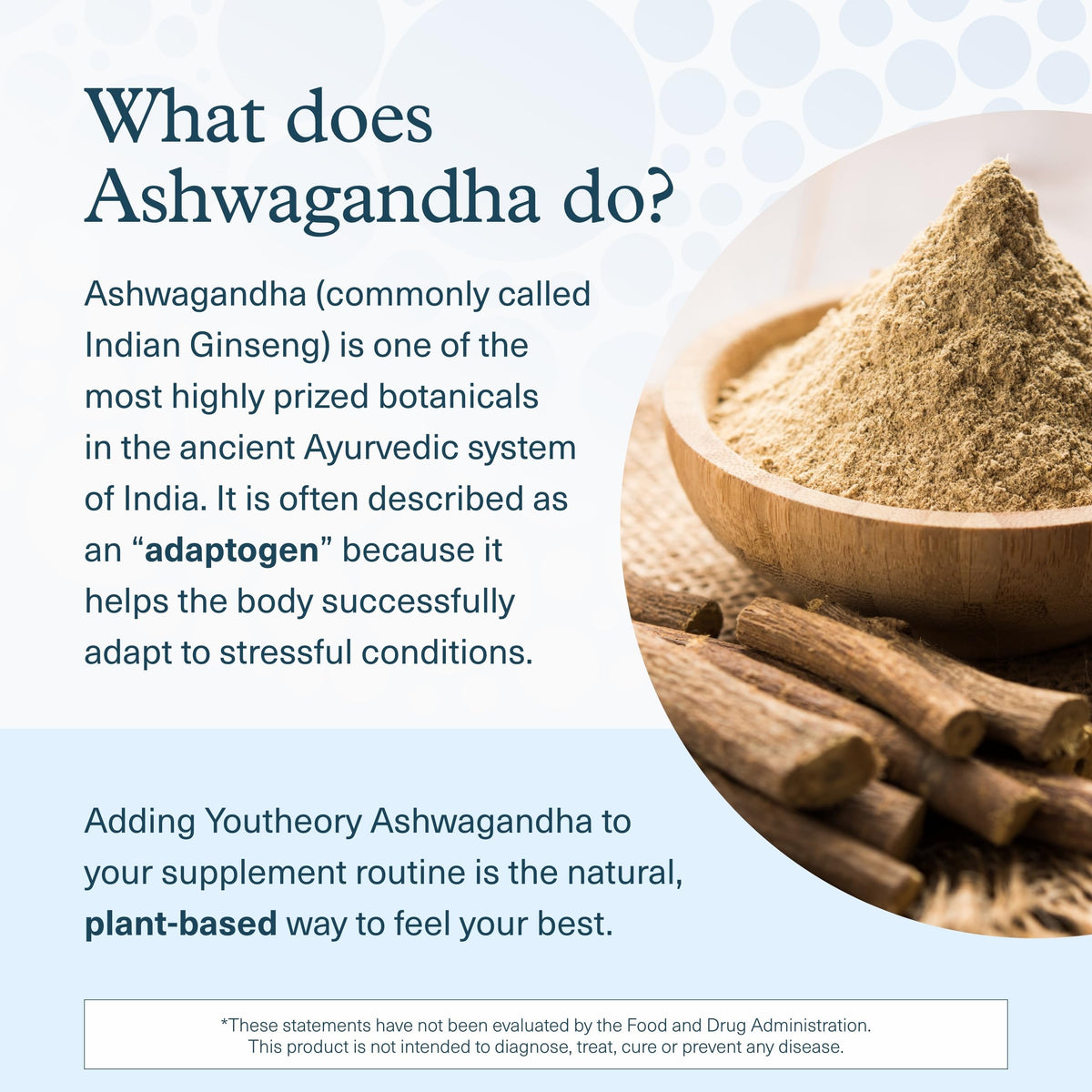 Youtheory Ashwagandha Liquide 1 oz et cuillère doseuse