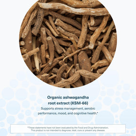 Youtheory Ashwagandha Liquide 1 oz sur une table en bois