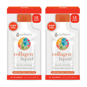 Youtheory Collagène Liquide 5 000 mg paquet de sachets framboise