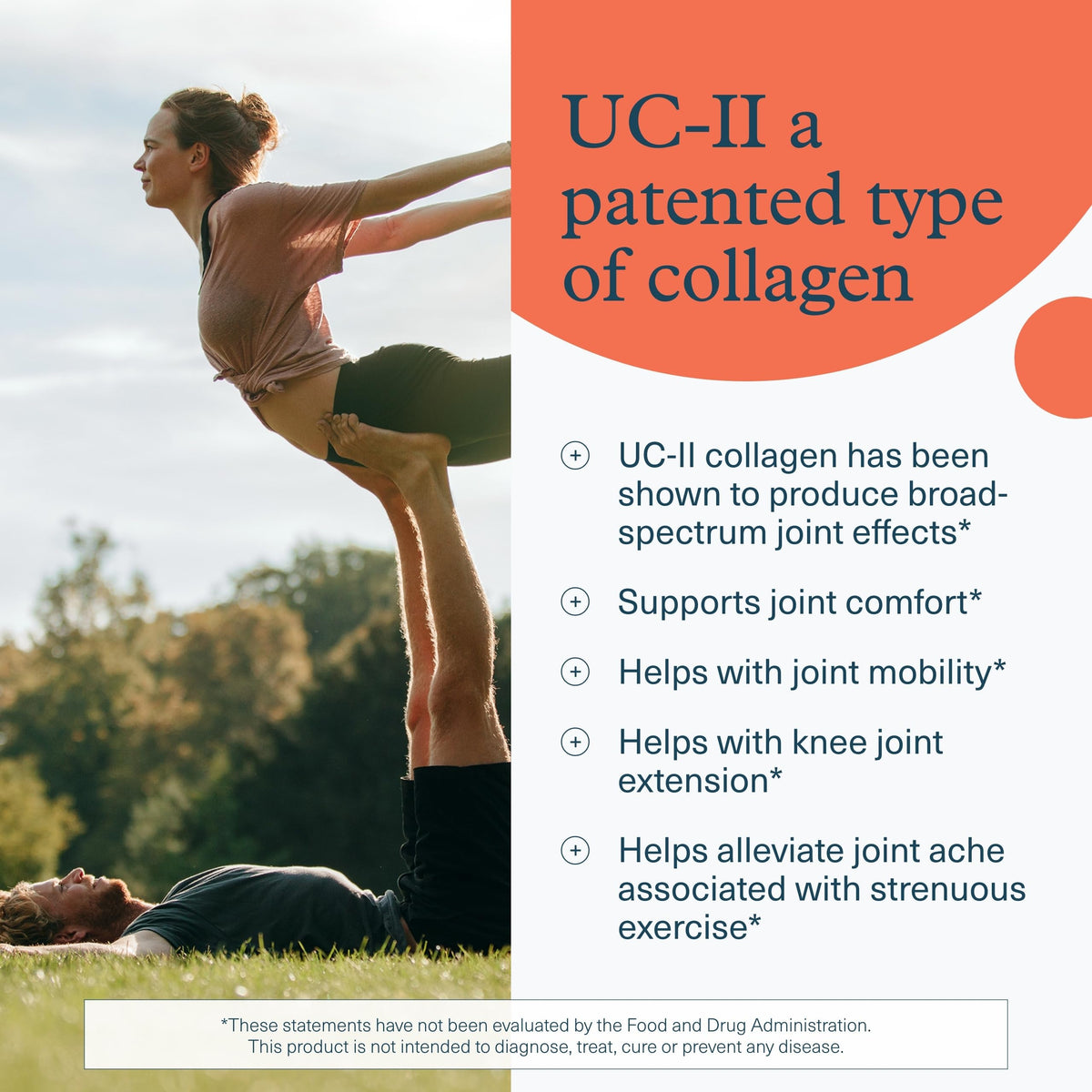 Youtheory Complexe Articulaire UC-II - vue latérale des comprimés