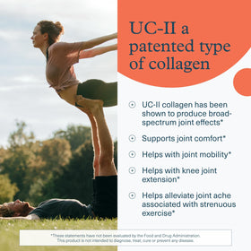 Youtheory Complexe Articulaire UC-II - vue latérale des comprimés