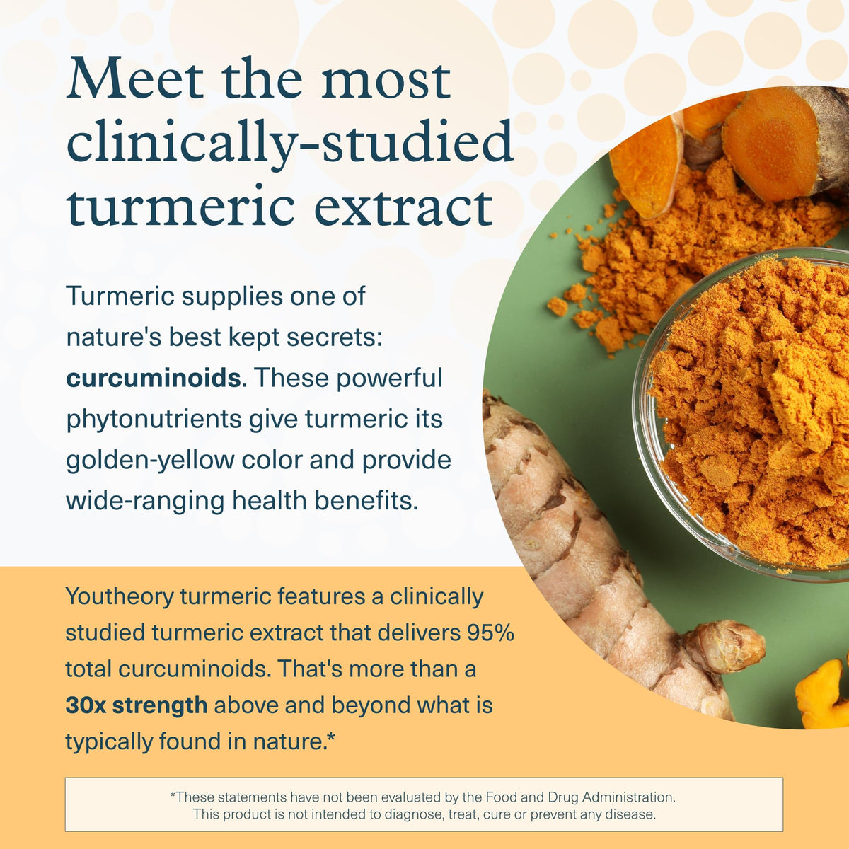 Youtheory Curcuma Extra Fort 1000 mg étiquette détaillée du produit