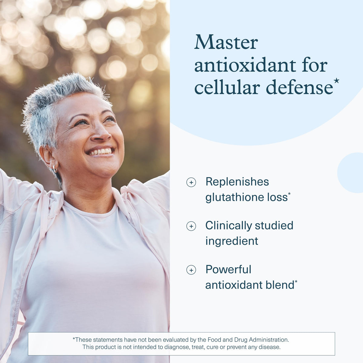 Youtheory Glutathion Liposomal, étiquette avec ingrédients
