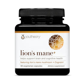 Youtheory Lion's Mane+ 90 capsules végétariennes vue de face