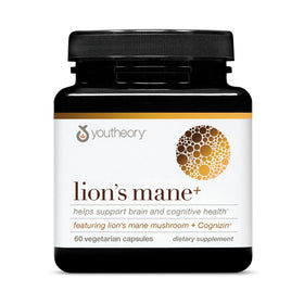 Youtheory Lion's Mane Plus 60 gélules végétariennes vue de face