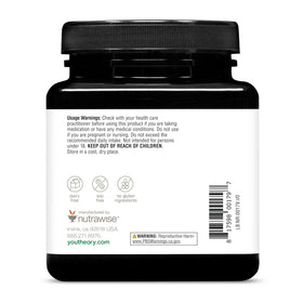 Youtheory Longevity NR 60 capsules, vue de côté