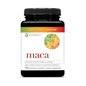 Youtheory Maca 180 capsules végétariennes en boîte