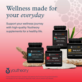 Youtheory Maca pour Hommes 120 capsules végétales, avec d'autres compléments