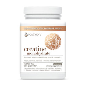 Youtheory Poudre de Créatine Monohydrate 349g vue avant