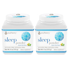 Youtheory Poudre de Sommeil 470g, vue avant avec arôme citron-lime