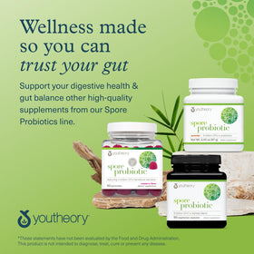 Youtheory Poudre Probiotique Spore 150g emballage
