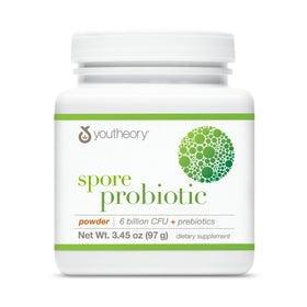 Youtheory Poudre Probiotique Spore 150g vue de face
