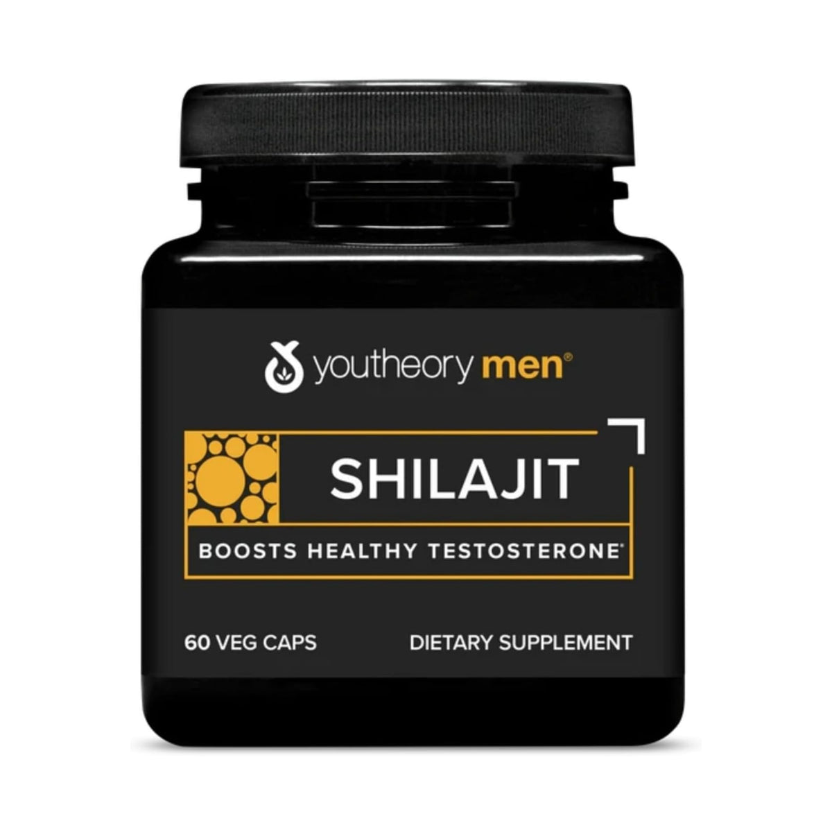 Youtheory Shilajit pour Hommes 60 capsules vue de face