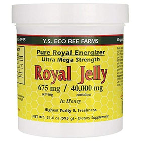 YS Royal Jelly Gelée Royale dans Miel 21 oz vue de face