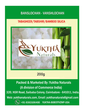 Yuktha Banslochan Silice de Bambou 200g vue avant avec étiquette